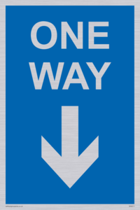 MA6211: One way with down directional arrow