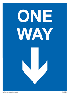 MA6211: One way with down directional arrow