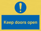MA6231: Keep doors open