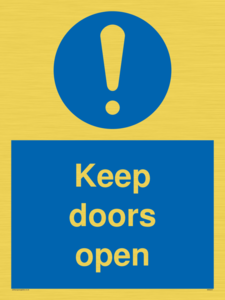 MA6231: Keep doors open
