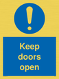 MA6231: Keep doors open