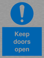 MA6231: Keep doors open