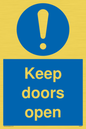 MA6231: Keep doors open