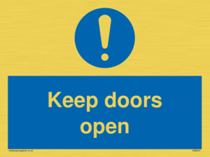 MA6231: Keep doors open