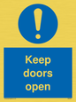 MA6231: Keep doors open