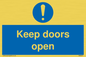 MA6231: Keep doors open