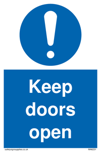 MA6231: Keep doors open