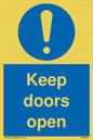 MA6231: Keep doors open