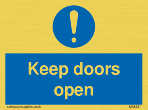 MA6231: Keep doors open