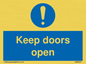 MA6231: Keep doors open