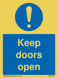MA6231: Keep doors open
