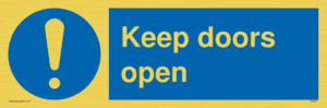 MA6231: Keep doors open