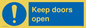 MA6231: Keep doors open