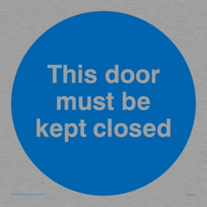 MA641: this door must be kept closed