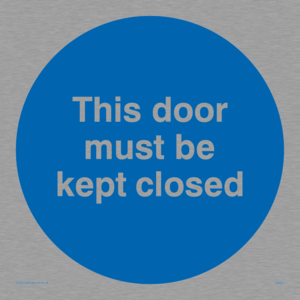 MA641: this door must be kept closed