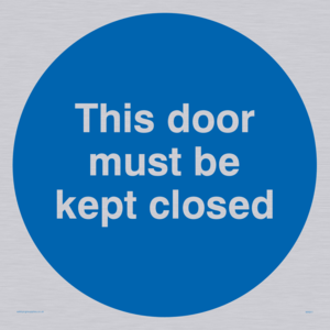 MA641: this door must be kept closed