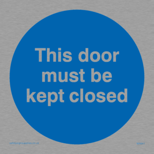 MA641: this door must be kept closed