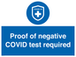 MA7046: Proof of negative COVID test required