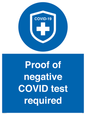 MA7046: Proof of negative COVID test required