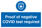 MA7046: Proof of negative COVID test required
