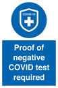 MA7046: Proof of negative COVID test required
