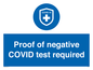 MA7046: Proof of negative COVID test required