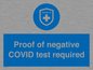MA7046: Proof of negative COVID test required
