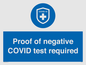 MA7046: Proof of negative COVID test required