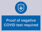 MA7046: Proof of negative COVID test required