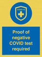 MA7046: Proof of negative COVID test required