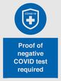 MA7046: Proof of negative COVID test required