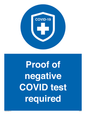 MA7046: Proof of negative COVID test required
