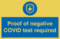 MA7046: Proof of negative COVID test required