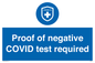 MA7046: Proof of negative COVID test required