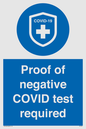 MA7046: Proof of negative COVID test required