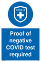 MA7046: Proof of negative COVID test required