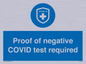MA7046: Proof of negative COVID test required