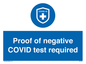 MA7046: Proof of negative COVID test required