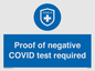 MA7046: Proof of negative COVID test required