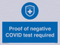MA7046: Proof of negative COVID test required