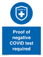 MA7046: Proof of negative COVID test required