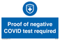 MA7046: Proof of negative COVID test required