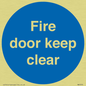MA7070: Fire door keep clear