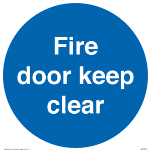 MA7070: Fire door keep clear