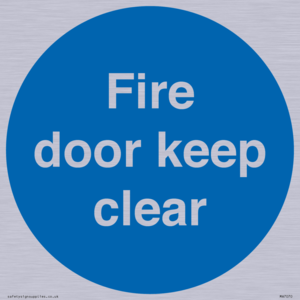 MA7070: Fire door keep clear