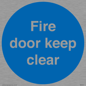 MA7070: Fire door keep clear