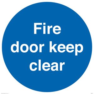 MA7070: Fire door keep clear