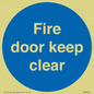 MA7070: Fire door keep clear