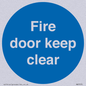 MA7070: Fire door keep clear