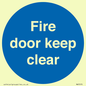 MA7070: Fire door keep clear